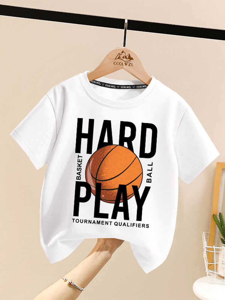 Boys’ Summer T-Shirt – Popular All-Match Half-Sleeve Tee