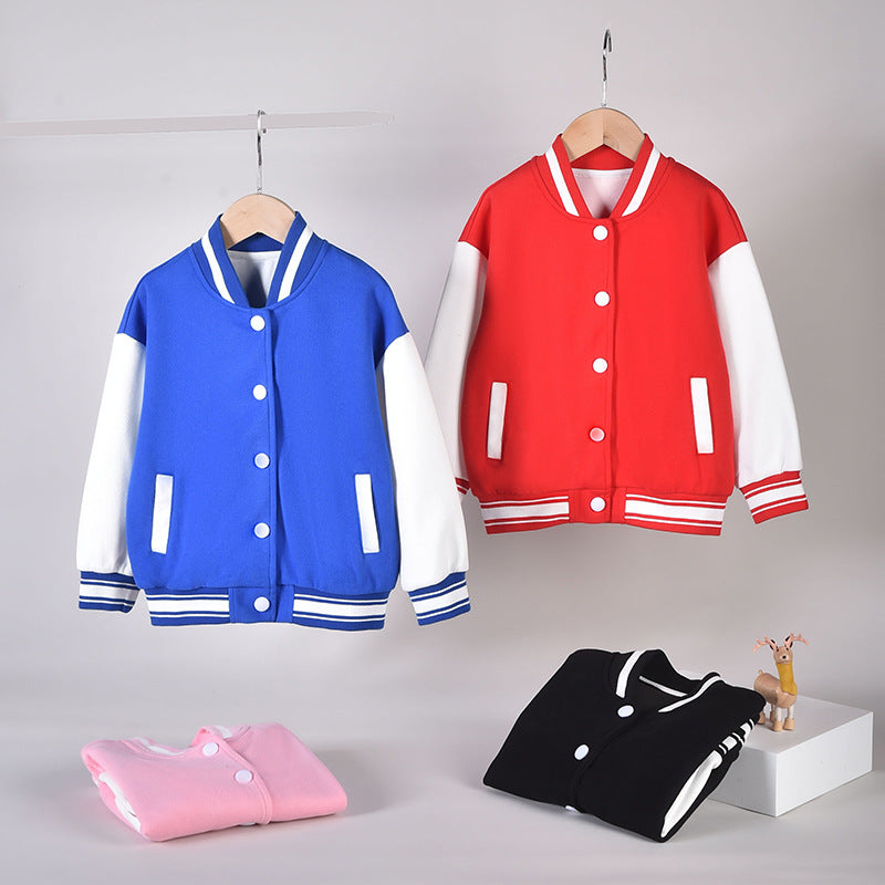 Boys Korean Baseball Jacket Kids Loose Autumn Coat