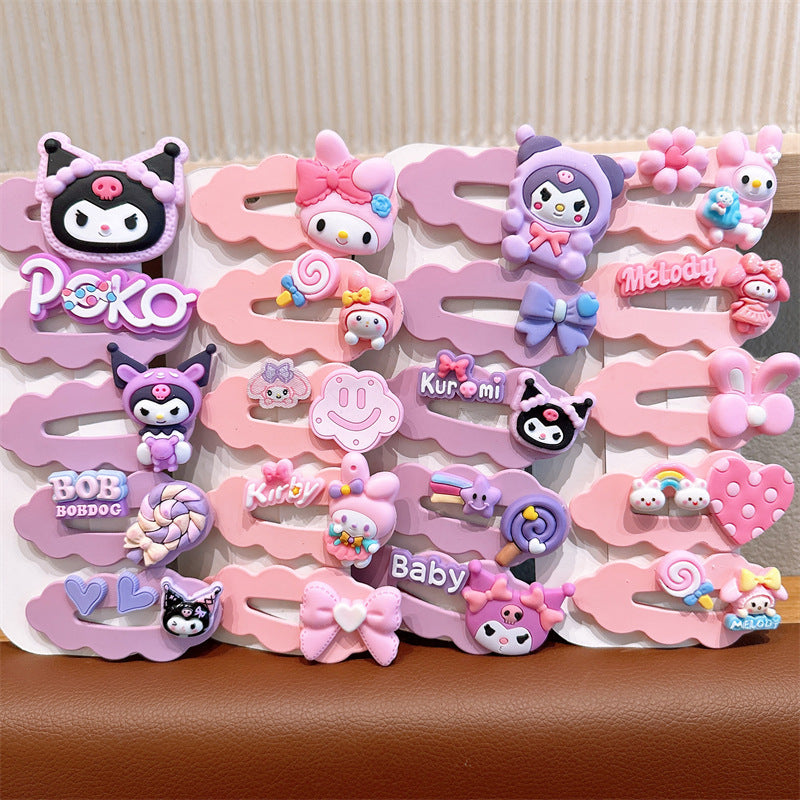 Kulomi Cartoon Hairpin Set – Cute Clips for Girls 2024