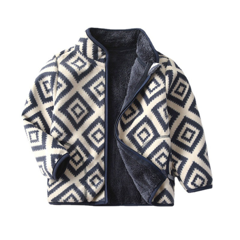 Diamond Quilted Cotton Winter Jacket