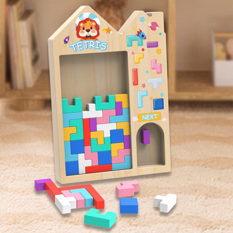 Tetris Puzzle Block Toy – Brain Game for Kids 3–6