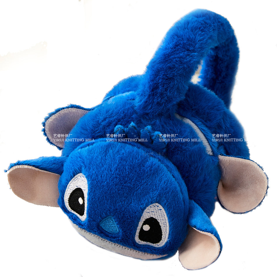Kids Cartoon Stitchai Plush Winter Ear Warmers