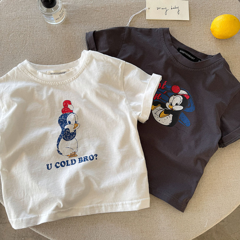2025 Kids Breathable Summer T-Shirt Western Style Cartoon