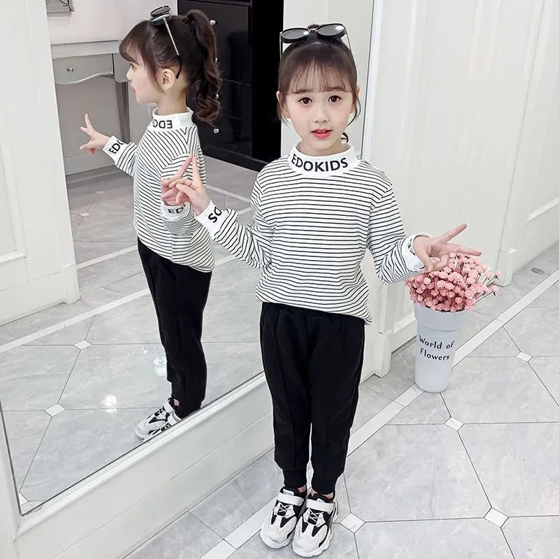 Girls Self-Heating Velvet Thermal Base Shirt