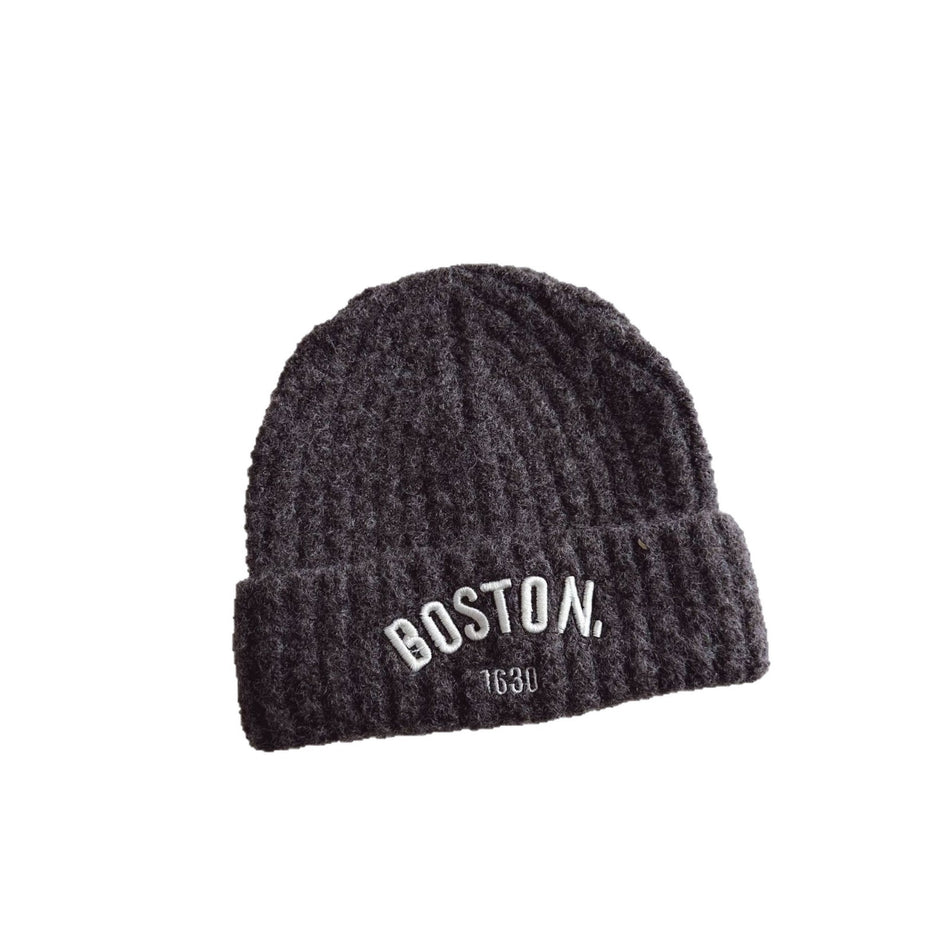 Korean Kids Woolen Hat – 3D Letter Embroidered Melon Beanie