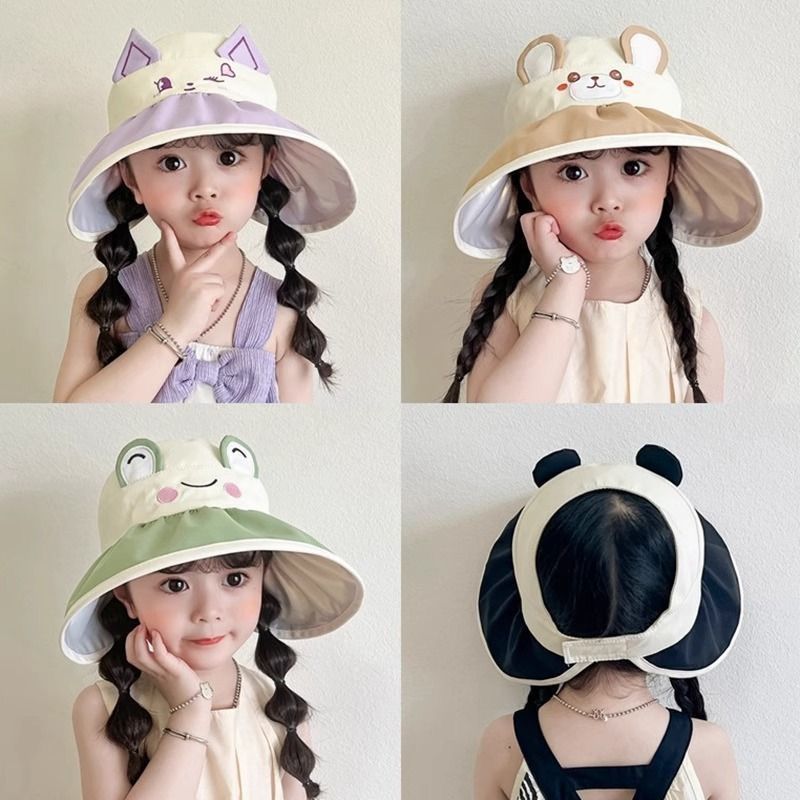 Kids’ Large Brim Sun Hat – UV Protection Summer Cap