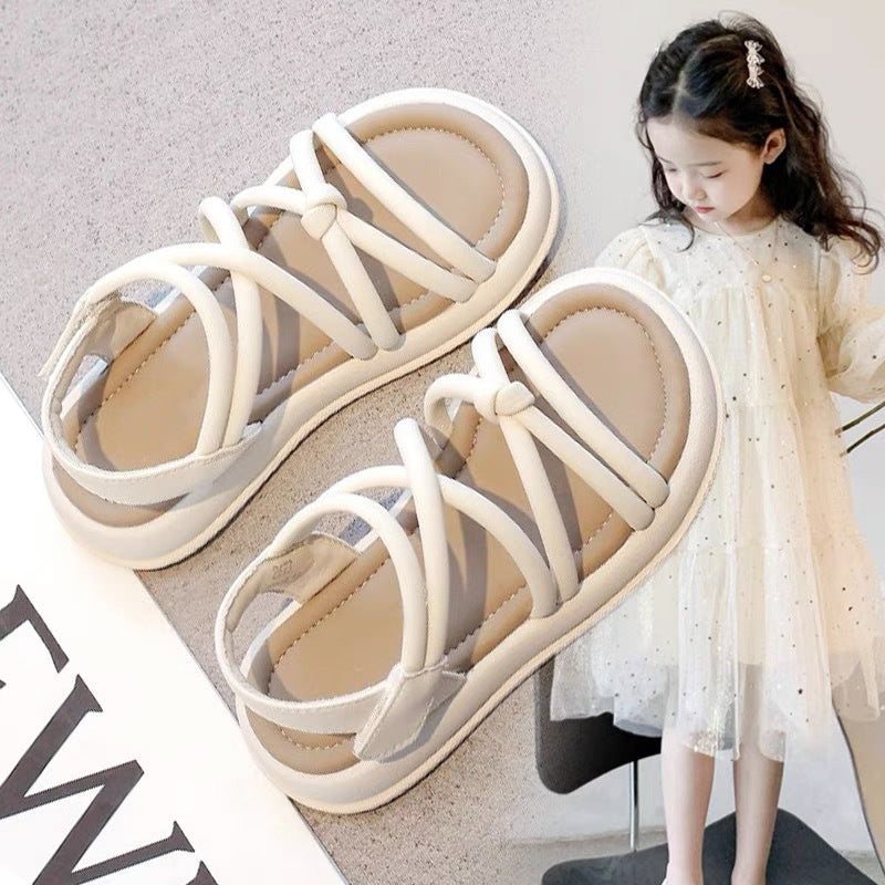 Girls Soft Sole Roman Princess Summer Beach Sandals
