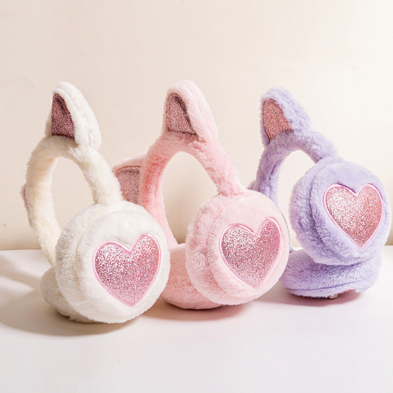 Cat Ear Plush Winter Earmuffs for Kids