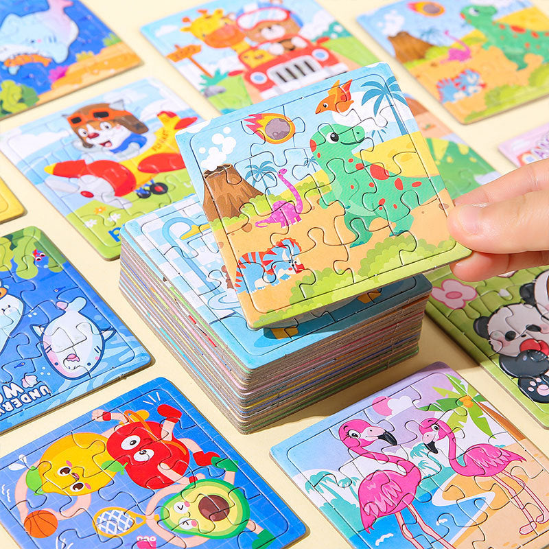 Creative Cartoon Paper Puzzle for Kids Early Learning Toy