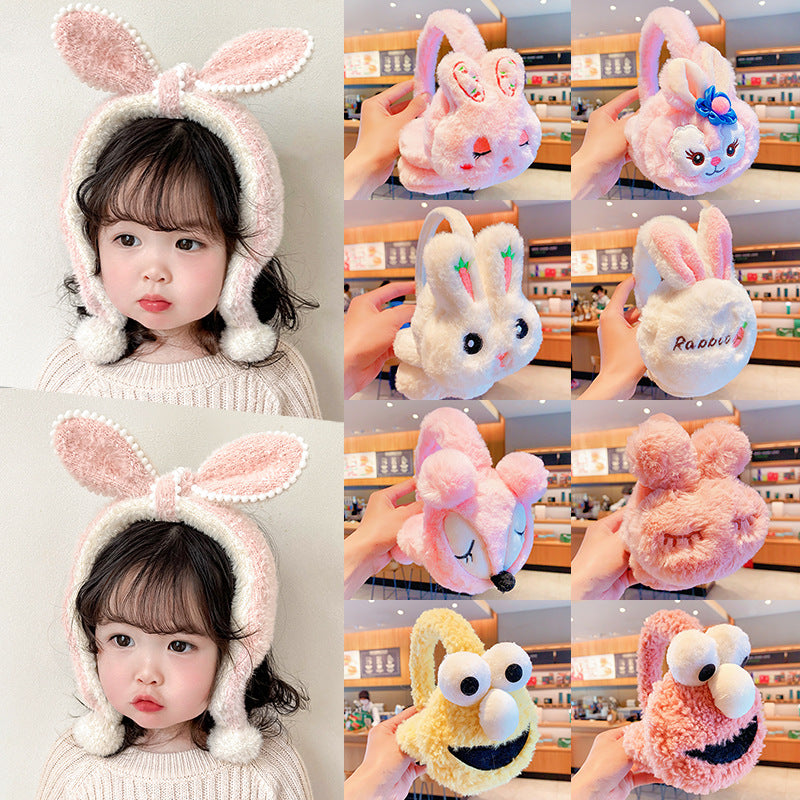 Kids Cartoon Earmuffs Winter Ear Warmers for Boys & Girls