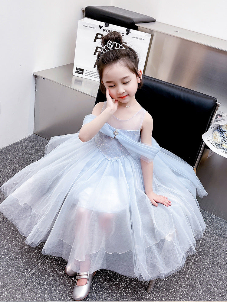 2024 Girls Summer Flower Princess Dress