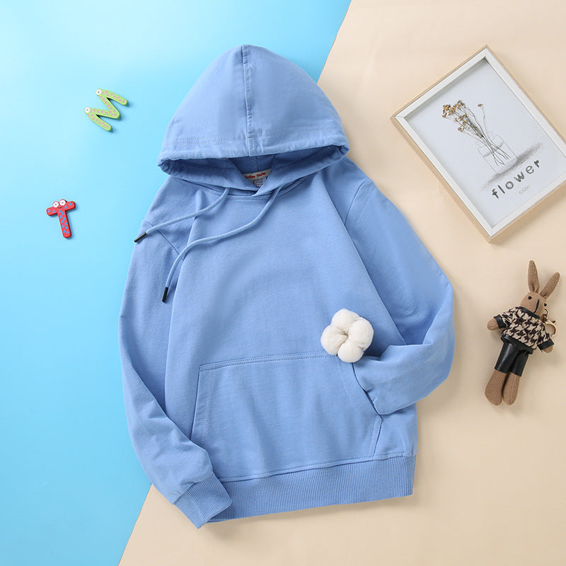 Kids' Cotton Hooded Sweater Autumn 2025 Candy