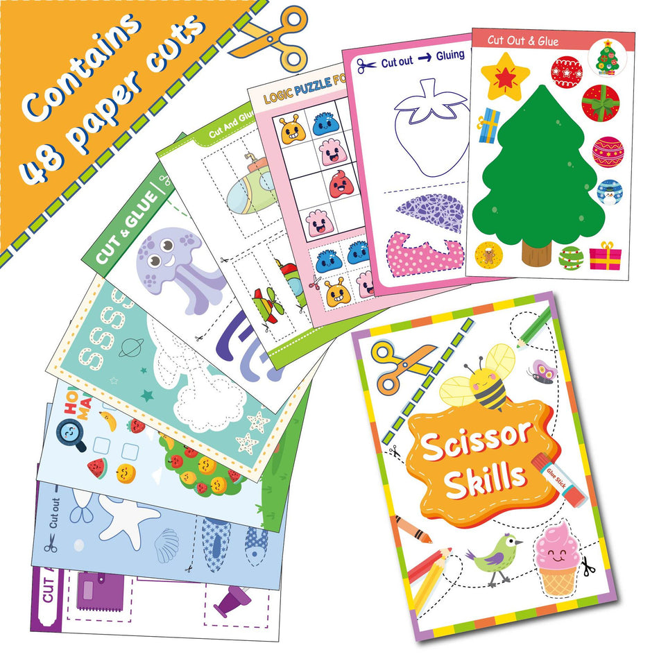 DIY Paper-Cut Painting & Matching Toy – Kids Craft Fun