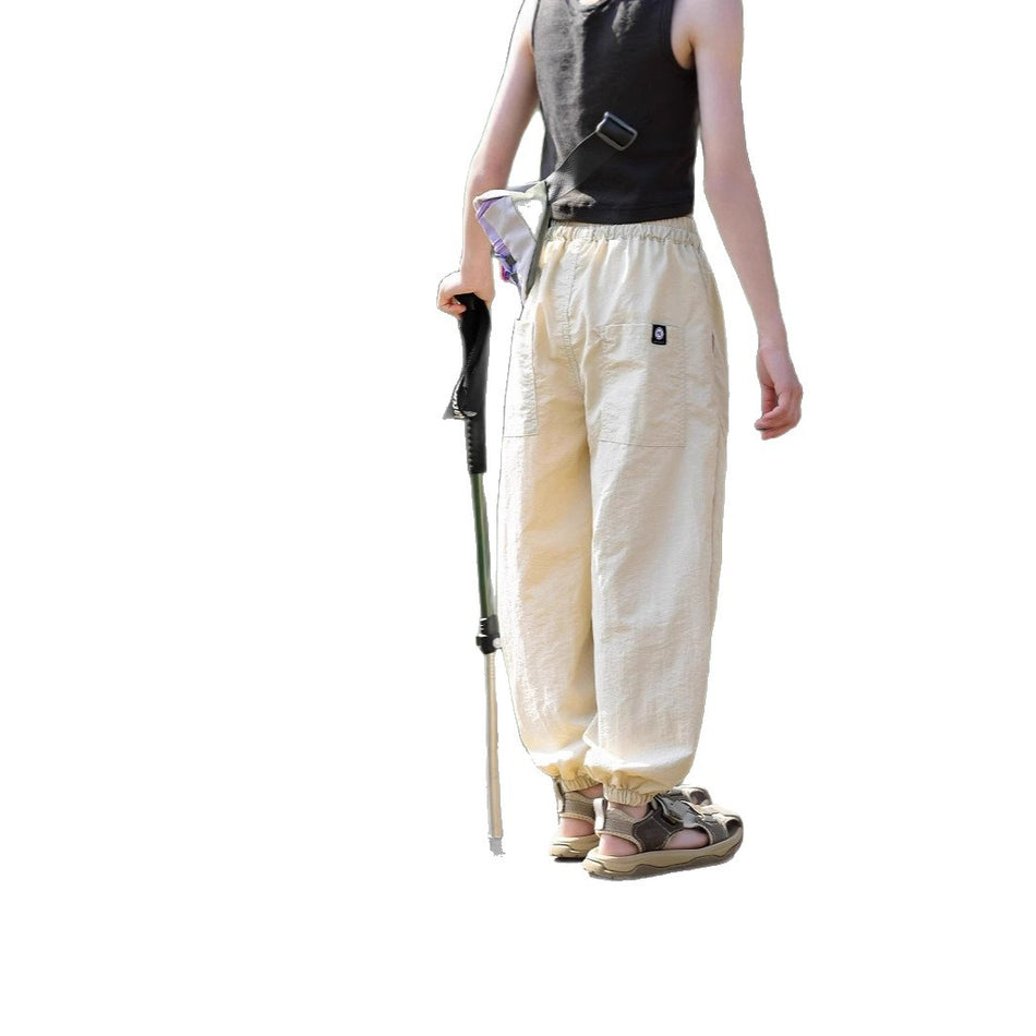 Girls' Quick-Dry Outdoor Pants Summer Thin Hiking Wear