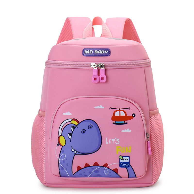 Kids Dinosaur Cartoon Backpack – Lightweight Kindergarten School Bag