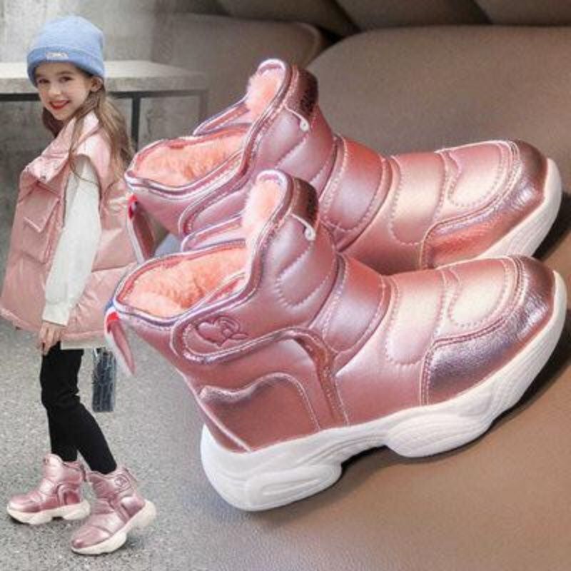 Kids’ Velvet Snow Boots