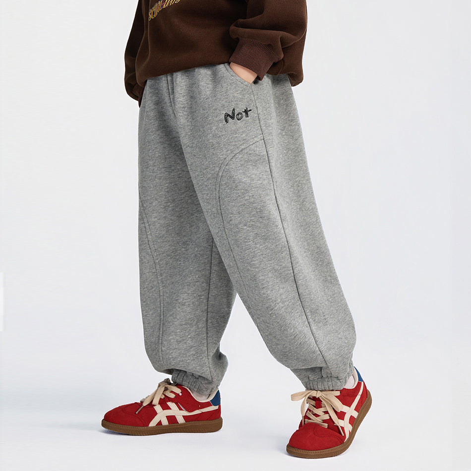 Boys Fleece-Lined Winter Sweatpants 2025 Warm Casual
