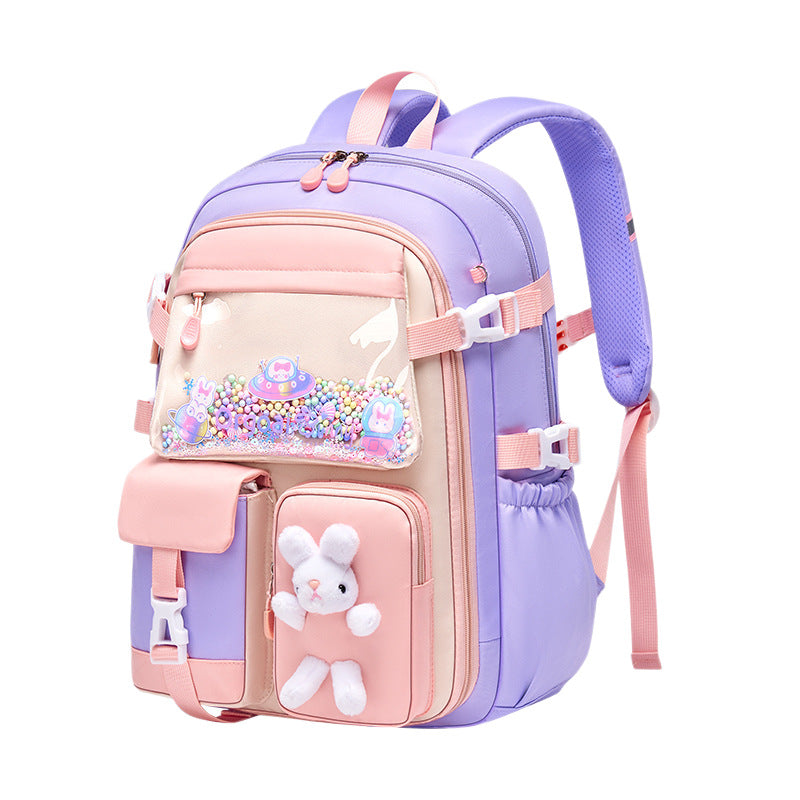 Lightweight Refrigerator-Style School Backpack for Girls
