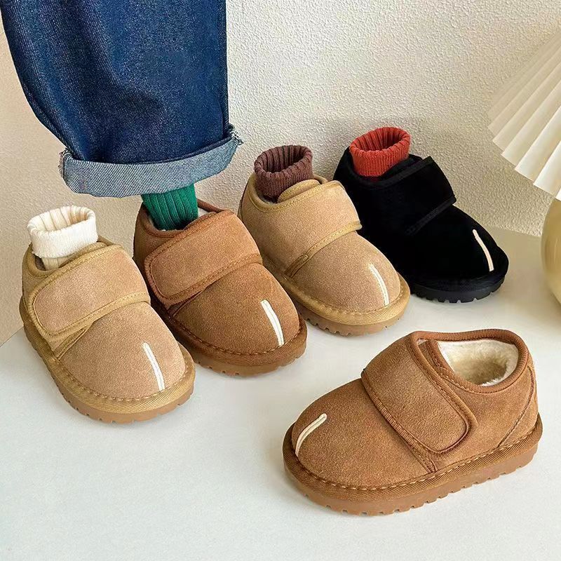 Children Cotton Snow Boots Warm Fleece Lined Baby Shoes Kids