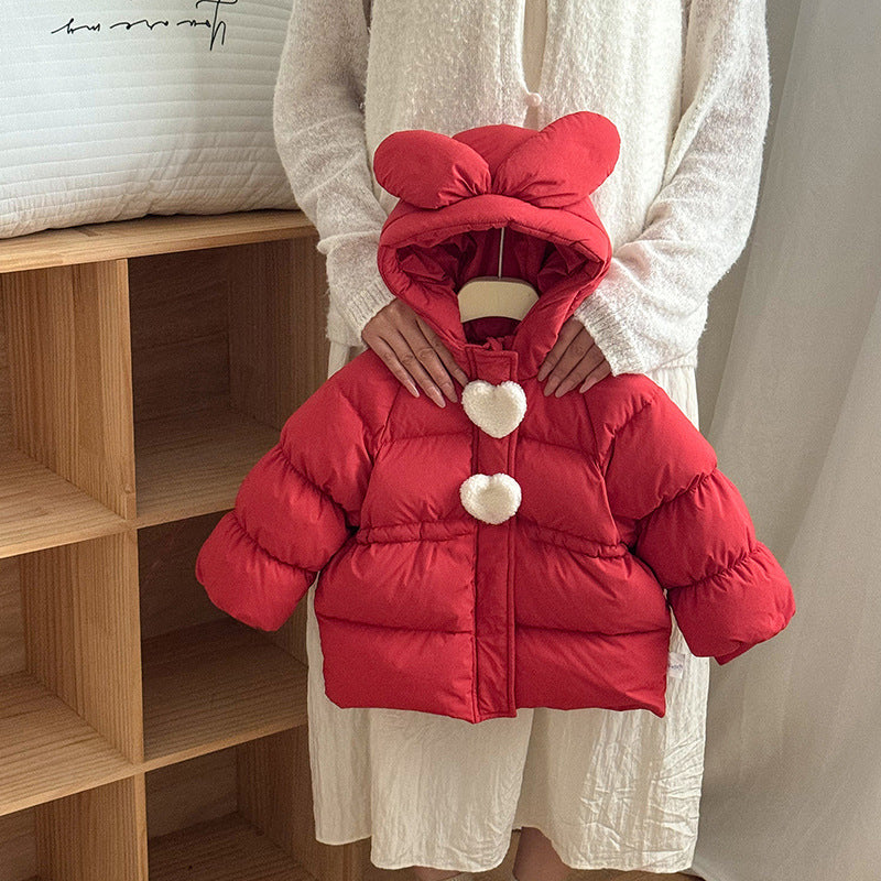 Baby Warm Hooded Jacket – Thick Winter Cotton Down Coat