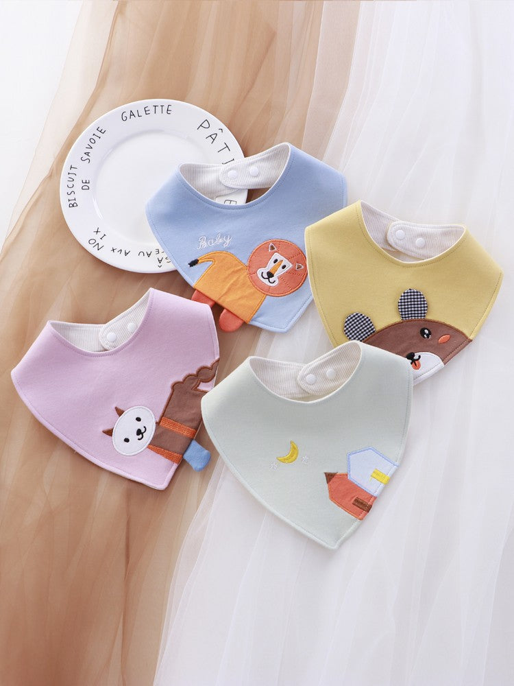 Soft Cartoon Triangle Baby Bib