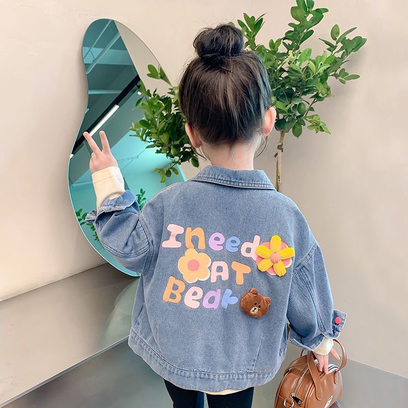 Kids Denim Shirt Jacket 2025 Mid-Style Spring Autumn Outerwear