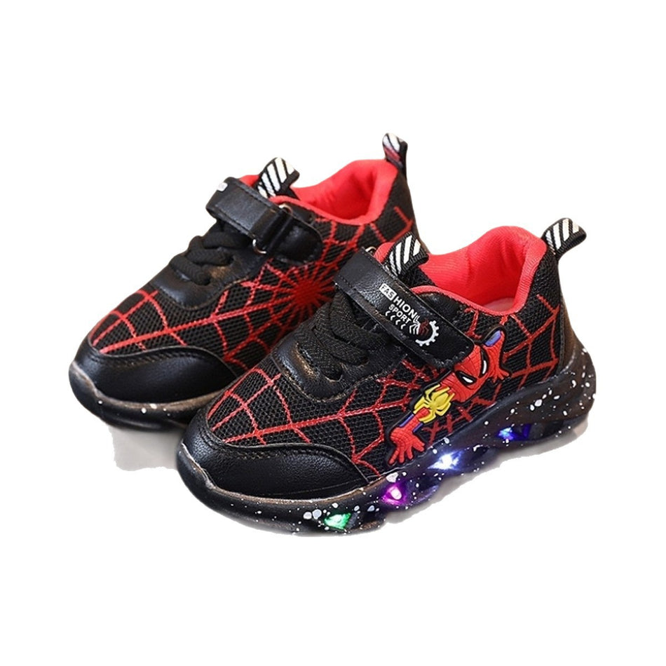 Kids LED Cartoon Sports Sneakers for Spring Autumn Wear Pro