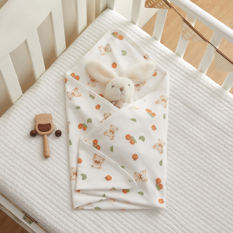 Class A Cotton Newborn Swaddling Cloth Printed Blanket