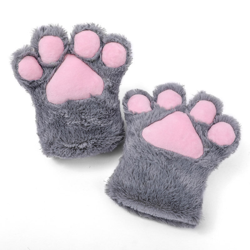 Japanese Cat Claw Plush Gloves – Cosplay Cute Props