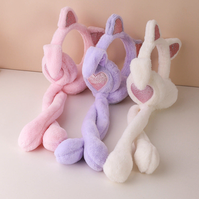 Cute Moving Airbag Winter Earmuffs for Kids