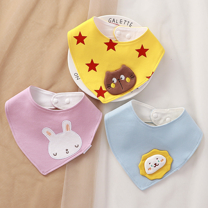 Cotton Triangle Baby Bib for Newborns