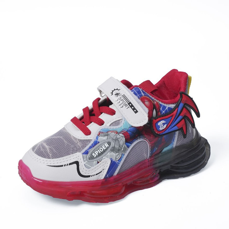 Cartoon LED Sneakers for Boys 1 to 6 Years Soft Sole