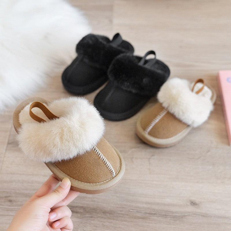Korean Kids Mao Mao Cotton Shoes
