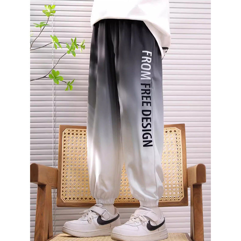 Boys Summer Ice Silk Quick-Dry Sports Casual Pants
