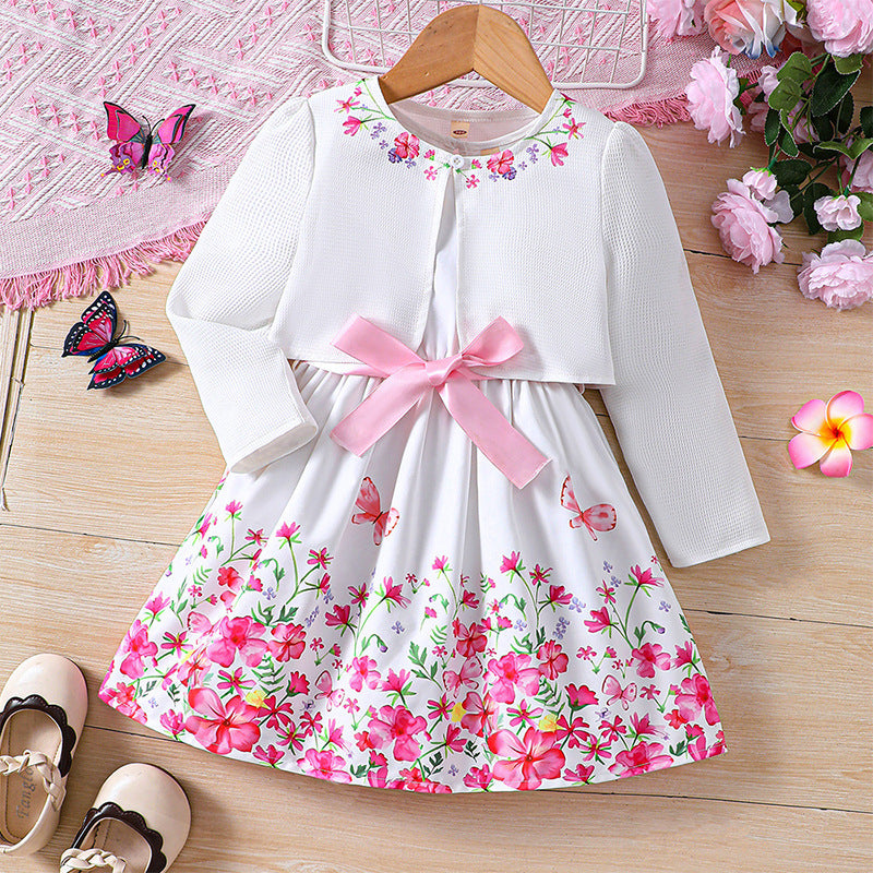 Girls’ Long Summer Princess Dress – 2025 Western-Style Outfit