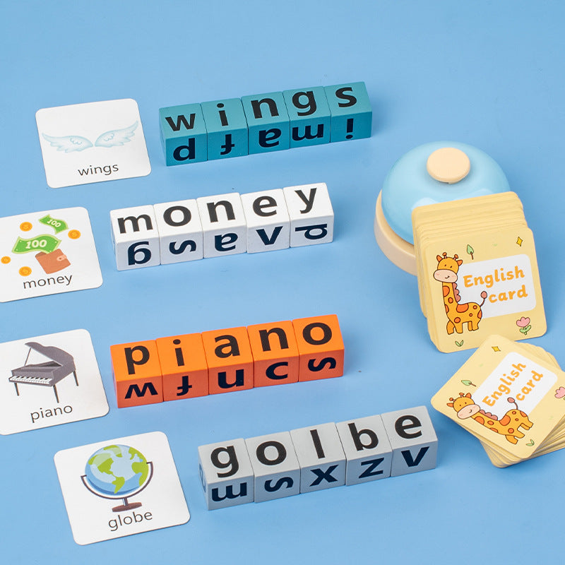 English Spelling Word Puzzle Game for Kids Parent Child Fun