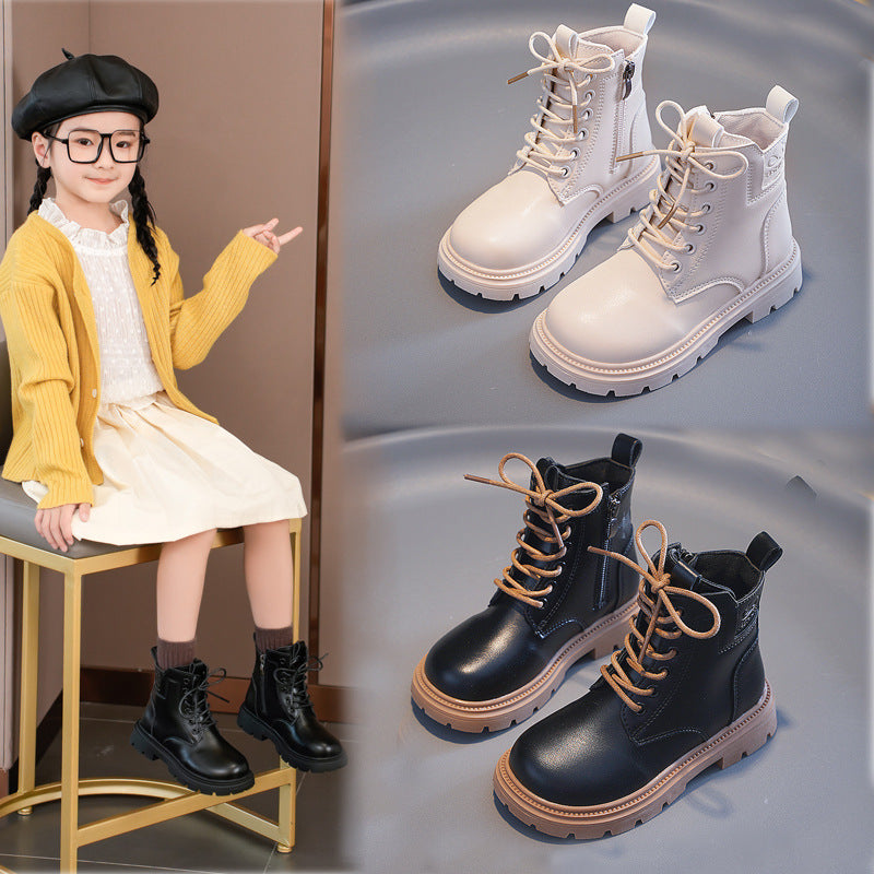 Kids’ Martin Boots – Warm Non-slip Winter Shoes