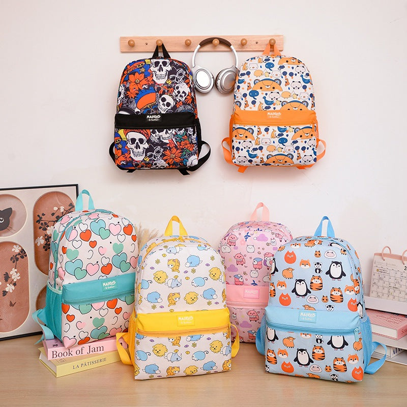 Cartoon Student Backpack with Pencil Case – Fun & Functional