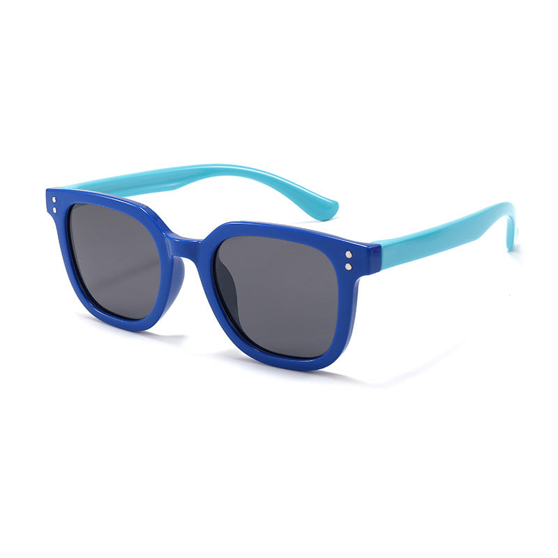 Kids Polarized UV400 Silicone Sunglasses Square Frame