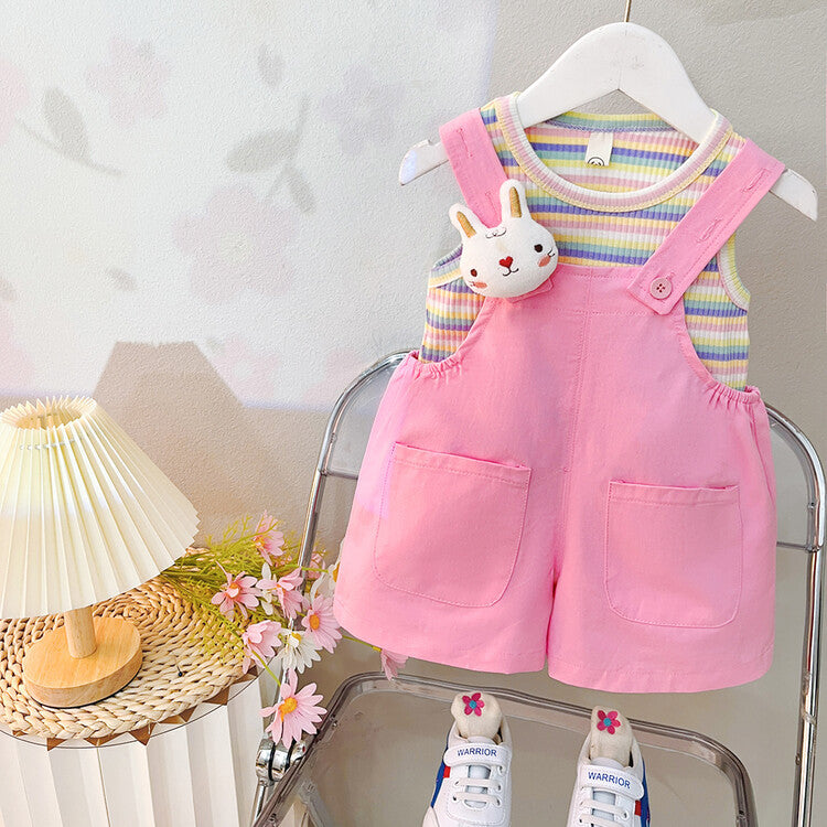Girls’ Korean Summer Set – Cute Two-Piece Outfit