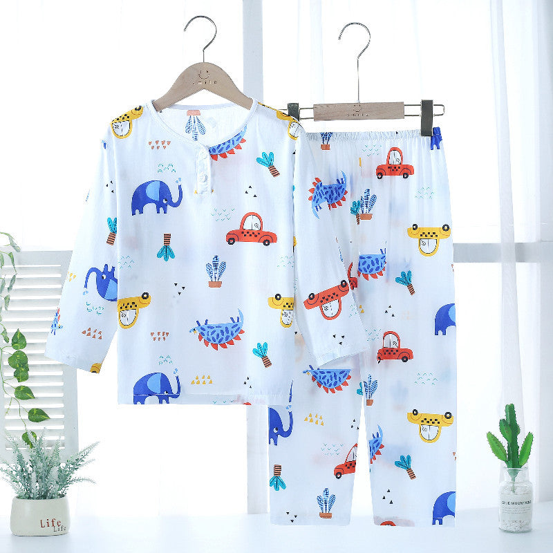 Kids' Cotton Silk Summer Pajama Set – Unisex Wear