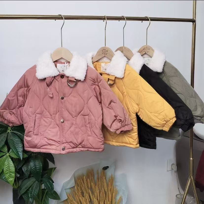 Girls’ Winter Coat Baby Thick Cotton Stylish Jacket
