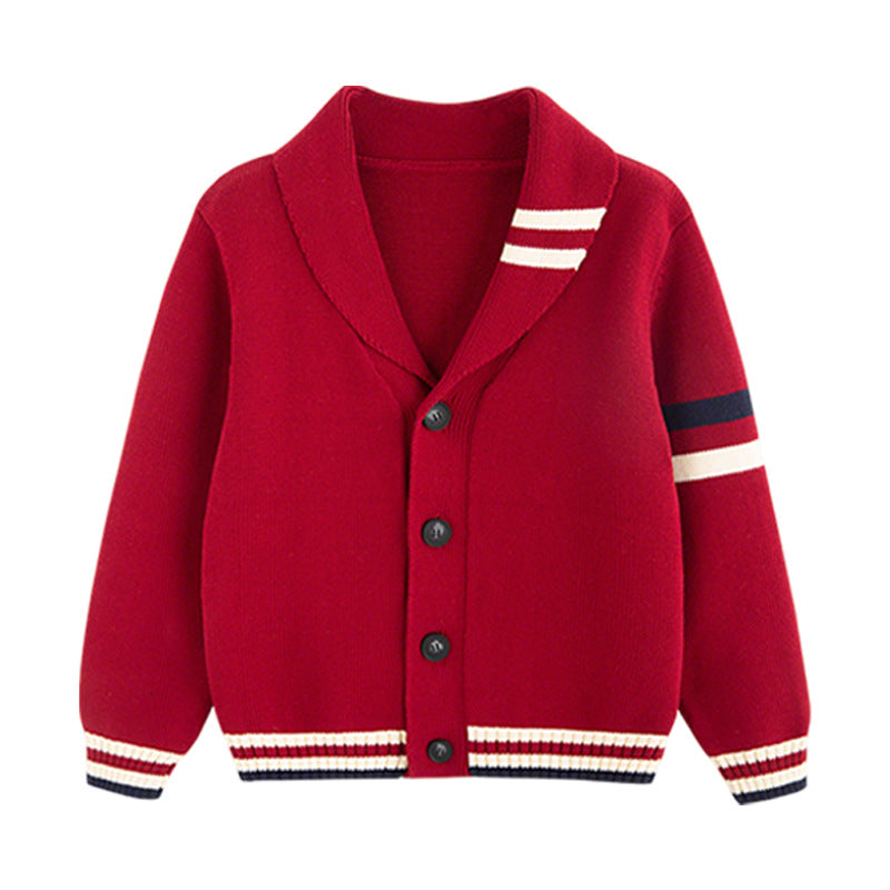 Customized Primary School Kids’ Cardigan Uniform Sweater