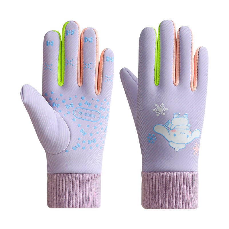 Winter Ski & Cycling Gloves – Fleece-Lined Waterproof