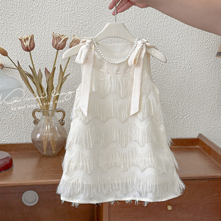2024 Girls’ Summer Strap Princess Dress – Baby & Kids