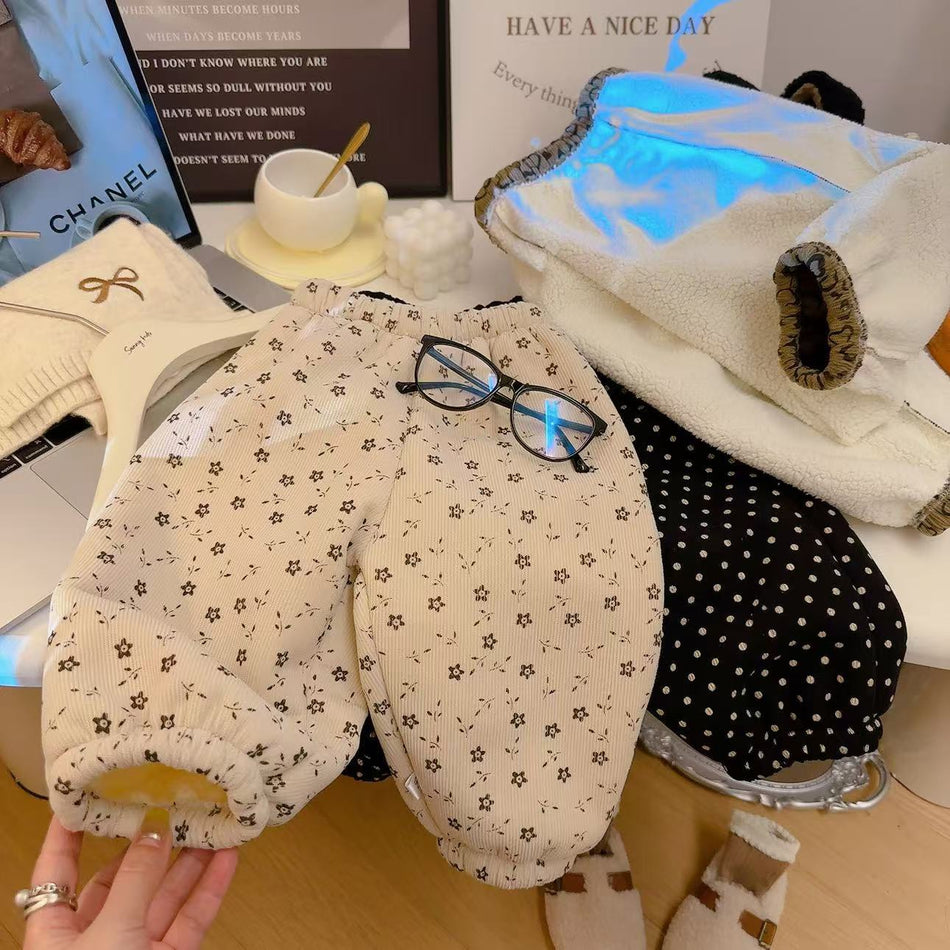 Children’s Fleece-Lined Thickened Winter Pants