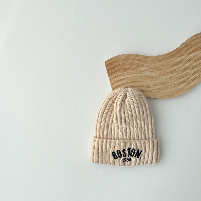 Korean Kids Wool Hat – Warm Autumn Winter Pullover