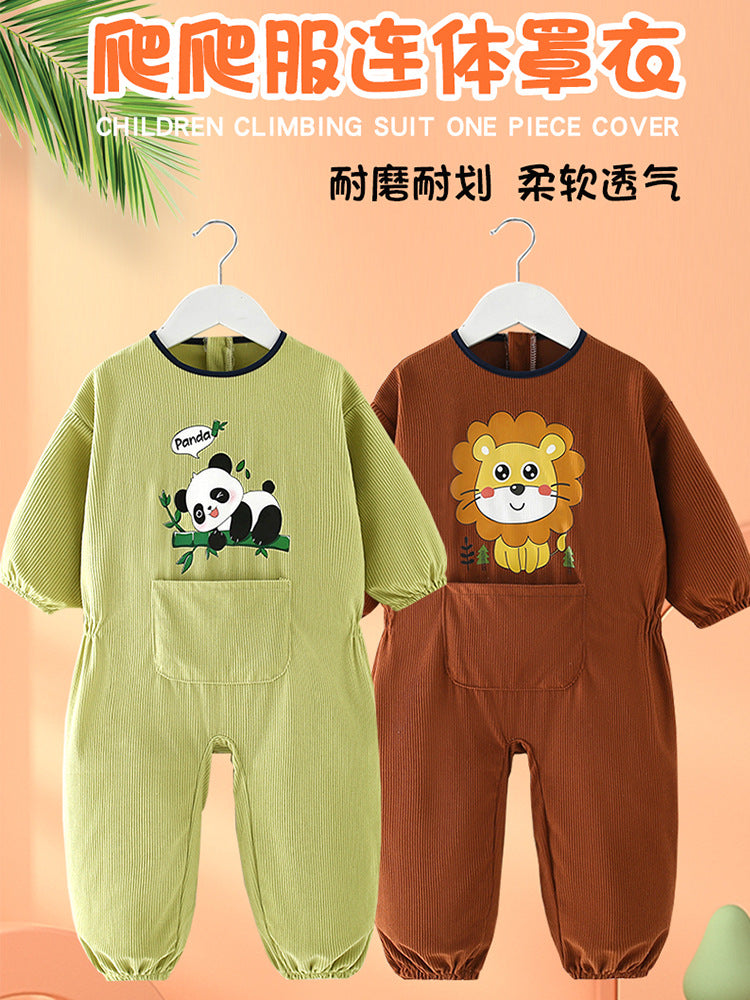 Baby Spring Fall Crawling Clothes Full Body Protective Wear
