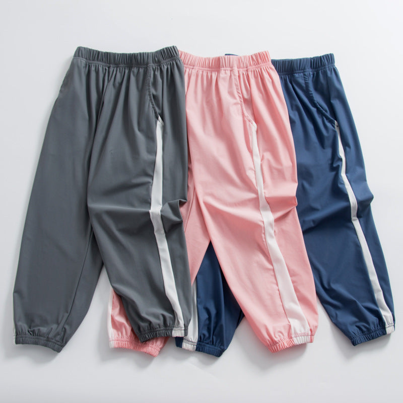 Kids' Summer Jogger Pants Quick-Dry Pocket Sports Trousers