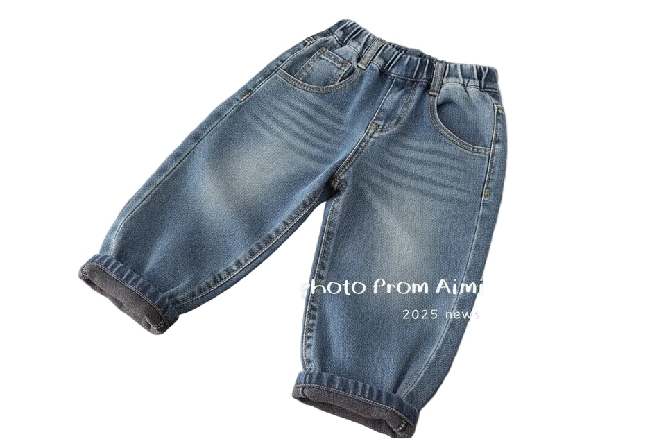 Boys Korean-Style Soft Denim Pants